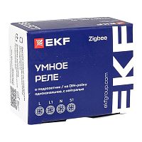 Реле умное в подрозетник 1-канальное Zigbee Connect Select с нейтралью EKF ssh-1g-zb