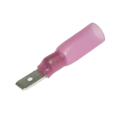 Клемма ножевая изолированная RUICHI MDD1.25-187(8) HST, красная | код 108170 | Ruichi