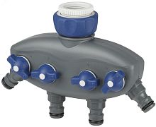 Распределитель четырехканальный, пластик (12/48/192) GWCG12-065 | код Б0003124 | GREEN APPLE