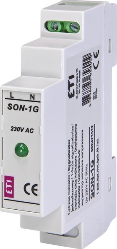 Однофазный индикатор наличия напряжения SON-1G (1x зеленый LED) | код 002471512 | ETI Однофазный индикатор наличия напряжения SON-1G (1x зеленый LED) | код 002471512 | ETI