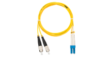 Шнур NIKOMAX волоконно-оптический, переходной, одномодовый 9/125мкм, стандарта OS2, FC/UPC-LC/UPC, двойной, LSZH нг(A)-HFLTx, 2мм, желтый, 10м | код NMF-PC2S2C2-FCU-LCU-010 | NIKOMAX