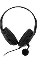 Наушники с микрофоном Оклик HS-M400 черный 1.8м накладные оголовье (1532019) | код 1532019 | Oklick