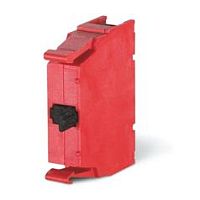 Блок-контакт вспом., 1NC, 16A(6A 230V AC15), боковой монтаж, для габ. Y1-YF1-D1, красный, COMMAND/ISOLATORS | код 590.PL004001 | Scame