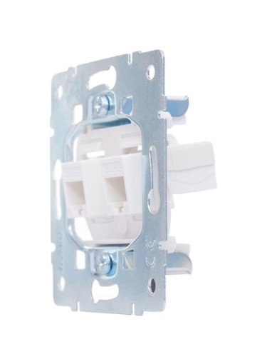 Розетка компьютерная 2-м СП Vesna механизм жемчуж./бел. перламутр LEZARD 742-3088-141 фото 5