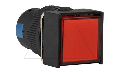 Кнопка плоская LA115-C, возврат, красная, квадратная, без подсветки, 1NO+1NC, 16mm, IP40 | код LA115-C-11F/R | GQELE Кнопка плоская LA115-C, возврат, красная, квадратная, без подсветки, 1NO+1NC, 16mm, IP40 | код LA115-C-11F/R | GQELE