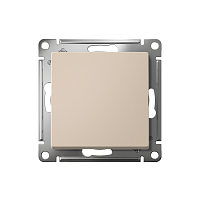 ATLASDESIGN 1-клавишный ВЫКЛЮЧАТЕЛЬ, сх.1, 10АХ, быстрозажимные клеммы, ПЕСОЧНЫЙ | код ATN001211S | Systeme Electric