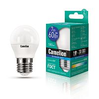 Лампа светодиодная LED7-G45/865/E27 7Вт 220В Camelion 12647