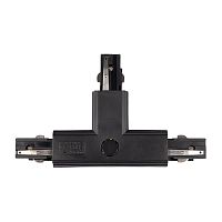 Коннектор черный левый внешн. T-образн. для 3Ф шинопровода 3P PTR CT-BL L/OUT JazzWay | код 5063150 | JazzWay