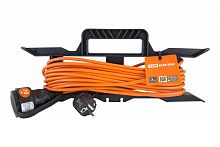 Удлинитель-шнур силовой на рамке УШ6 TDM (штепс. гнездо, 20м ПВС 2х0,75) | код SQ1302-0305 | TDM