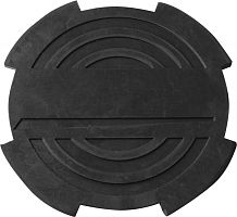 OHT1003 Опора резиновая с отбортовкой для подкатных домкратов, D-116 мм, Н-18 мм | код OHT1003 | Ombra