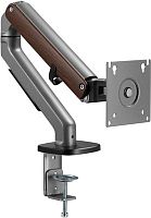 Кронштейн для мониторов Ultramounts UM734WD серый/коричневый 17-27 макс.7кг крепление к столешнице поворот и наклон | код 2003260 | ULTRAMOUNTS