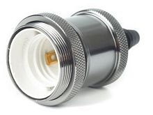 Патрон подвесной E27 RETRO черный HLT | код 085-10-022 | HLT