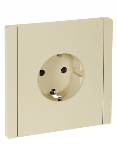 FORTE&PIANO Роз. с з/к без з/ш б/к 16А FP414 ван. IEK | код FP-R11-16-1-K10 | IEK