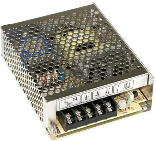 Источник питания AC-DC, 75Вт, вход 88…264В AC, 47…63Гц / 125…373 В DC, выход 3.3В/15A, рег. вых 3…3.6 В , изоляция 3000В AC, в кожухе 129х97х38мм, -20…+70С | код RS-75-3.3 | MeanWell