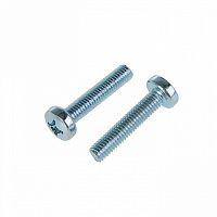 Винт DIN7985 с полукруглой головкой оцинкованный М4х30 (100 шт) - коробка с ок. Tech-K | код 105221 | Tech-KREP