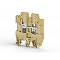 304 509, Клеммник на DIN-рейку с пружиной 4мм.кв. (бежевый), AVK-Y4 | код 0.0.0.3.04509 | KLEMSAN