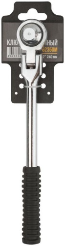 Вороток (трещотка) ''Стандарт'' 1/2'' с шарниром, 39 зубцов | код 62350М | FIT фото 3