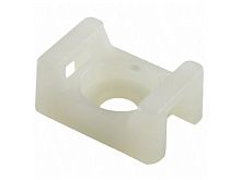 Площадка с монтажным отверстием ПМО 15*10 белый HLT | код 084-07-081 | HLT