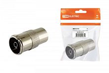 Переходник гнездо TV - гнездо TV, инд. упаковка TDM | код SQ1809-0012 | TDM