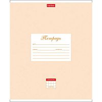 Тетрадь 24 л. HATBER клетка, обложка картон, Пастель-Персиковая , 24Т5В1_05145 | код 106270 | HATBER