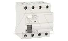 УЗО GYL9-4P-40A-30mA, 4P, 40A, 6 kA, 30mA, тип AC, 4M | код GYL94P40A30MA | GEYA