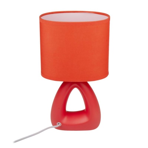 Светильник настольный JH2-01-og E14 IP20 170х100х300мм керамика; ткань; PVC-пластик оранж. JazzWay 5062290 фото 7