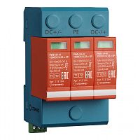 Устройство защиты от импульсных перенапряжений для систем постоянного тока РИФ-Э-I+II 1000DC/6,25 с-3P УЗИП | код 113104 | Стример