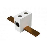 Клеммная колодка, керамическая, для установки на шину 3х10 мм, Тип 1038 B, 1 полюс, без защиты провода, максимальное сечение провода: 10 мм кв., номинальные характеристики: 250 V 57 A серия Appliance | код 30.400.1075.0 | Wieland