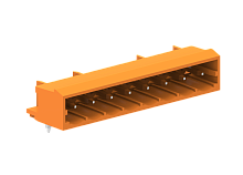 458305 Вилка на плату MCS, горизонт., шаг 5.08мм, 5 конт., оранж., шт | код 458305 | SUPU