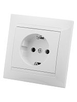 Розетка 2П+З 16А 250В белая Лама TDM | код SQ1815-0023 | TDM