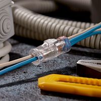 Экспресс-клемма проходная разъемная СМК 2273-2x2R 2п 2х2-проводная 0.5-2.5кв.мм (блист.5шт) Rexant 07-5243-5