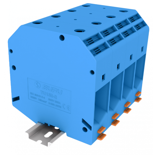 TU150-2-BU Клемма TU 1-1 проходная винтовая, сеч.150мм2, син., шт | код TU150-2-BU | SUPU TU150-2-BU Клемма TU 1-1 проходная винтовая, сеч.150мм2, син., шт | код TU150-2-BU | SUPU