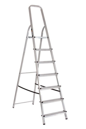 Стремянка алюминиевая СА 1х7 ВИХРЬ | код 73/5/1/5 | ВИХРЬ