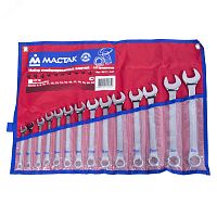 Набор комбинированных ключей 8-24 мм 14 предметов | код 0211-14P | Мастак