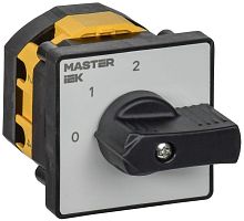 Переключатель кулачковый стандартная рукоятка 10А схема 107 | код MI-CS10-010-107 | IEK