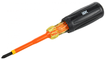 ARMA2L 5 Отвертка диэлектрическая PH1х80 Т3 IEK | код A2L5-SC30-T3-PH-10-080 | IEK