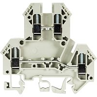 Этажная клемма, тип фиксации провода: винтовой, номинальное сечение: 2,5 мм кв., 24A, 500V, ширина: 5 мм, цвет: серый, тип монтажа: DIN 35 | код 57.403.7055.0 | Wieland