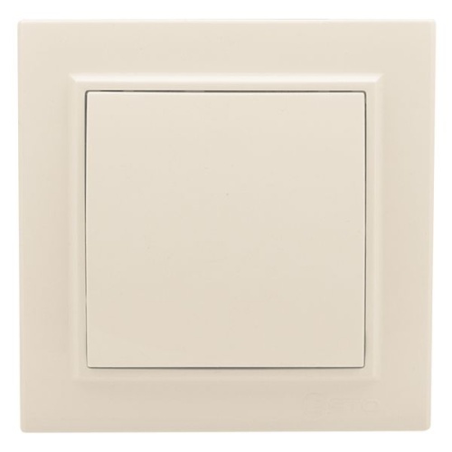 Выключатель 1-кл, СП 10А бежевый Минск | код ERV10-021-20 | EKF фото 2