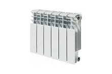 Радиатор алюминиевый секционный 350/100/8 боковое подключение | код RRC350*100AL08 | Русский Радиатор