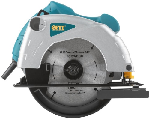 Пила дисковая 1000Вт 4800об/мин 165/20мм железная опора FIT 80396