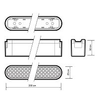 Светильник трековый светодиодный низковольтный ДПО16 1418 18W 3000K grid 60° черный IP20 Jazzway | код 5056459 | JazzWay
