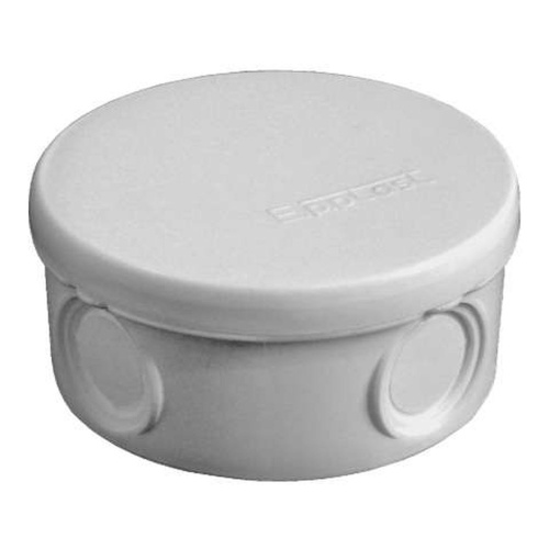 Коробка распределительная ОП d90х45мм IP54 4 выхода без гермовводов крышка защелкивающаяся сер. Epplast 145152 Коробка распределительная ОП d90х45мм IP54 4 выхода без гермовводов крышка защелкивающаяся сер. Epplast 145152