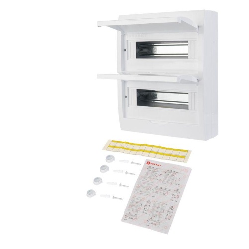 Бокс ЩРН-П-24 IP41 пластик. бел. (бел. дверца) Rexant 11-0325 фото 6