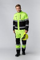 Костюм дорожник Сигнал-2 (ткань Балтекс,210) полукомбинезон, лимонный черный, 68-70 170-176 | код 87472644 | Факел