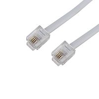 Телефонный шнур, удлинитель RJ-11(6P-4C), длина 15 метров, белый REXANT | код 18-3151 | REXANT