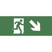 Этикетка самоклеющаяся 200х60мм Фигура/стрелка вниз вправо DPA/DBA INFO-DBA-006 | код Б0048458 | ЭРА