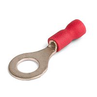 Наконечники кольцевые изолированные с ПВХ манжетой (НКИ) 1,5–4 красные (100 шт/уп) Промрукав | код PR08.10405 | ПРОМРУКАВ