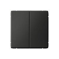 Выключатель 2-кл. ArtGallery (сх. 5) 10AX механизм базальт | код GAL001451 | Systeme Electric