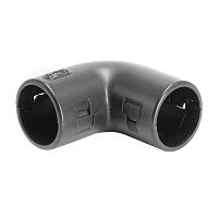 Колено открывающееся, 90 град., IP40, д.25мм, черное | код 50525B | DKC