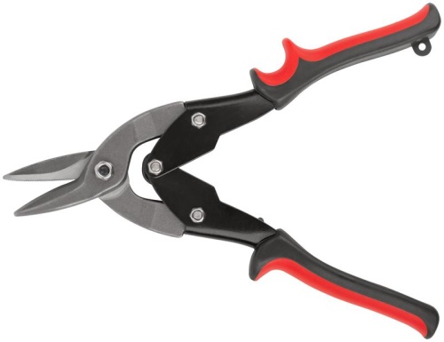 Ножницы по металлу усиленные CrV Профи, прорезиненные ручки, левые 250 мм | код 41571 | FIT фото 4